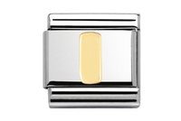 Charm Nomination COMPOSABLE CLASSIC in Steel LETTERE.ORO/I - LETTERE.ORO/I